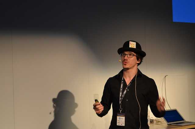 This is me, speaking at Write The Docs Prague in 2015